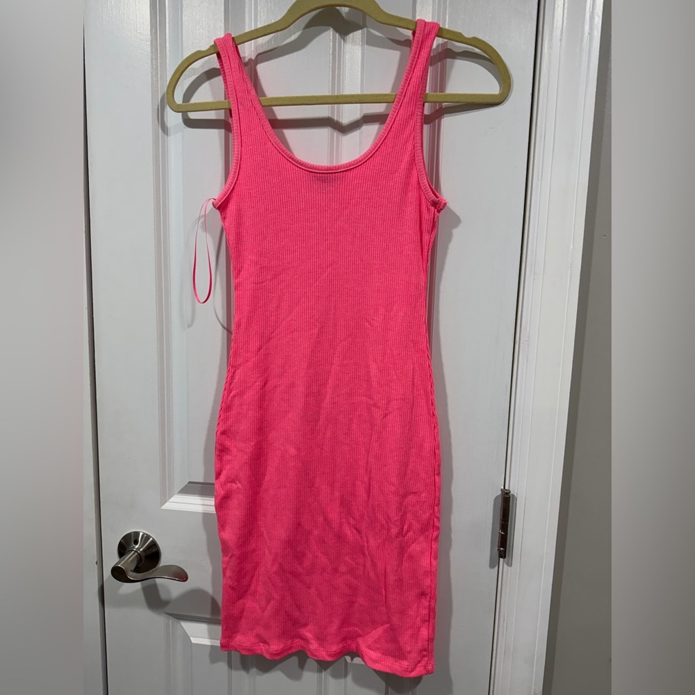 Ambiance Radiant Pink Ribbed dress